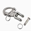 2Pcs Marine Swivel Snap Shackle 316 Stainless Steel Quick Release Diving Clips Swivel Snap Hook for Sailboat Spinnaker Halyard Yacht (Length:128mm) view 4