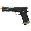 1911 Hi-Capa T-Rex Competition Gas Blowback Airsoft Pistol w/Top Ports (Color: Black & Silver) - WE-Tech view 1