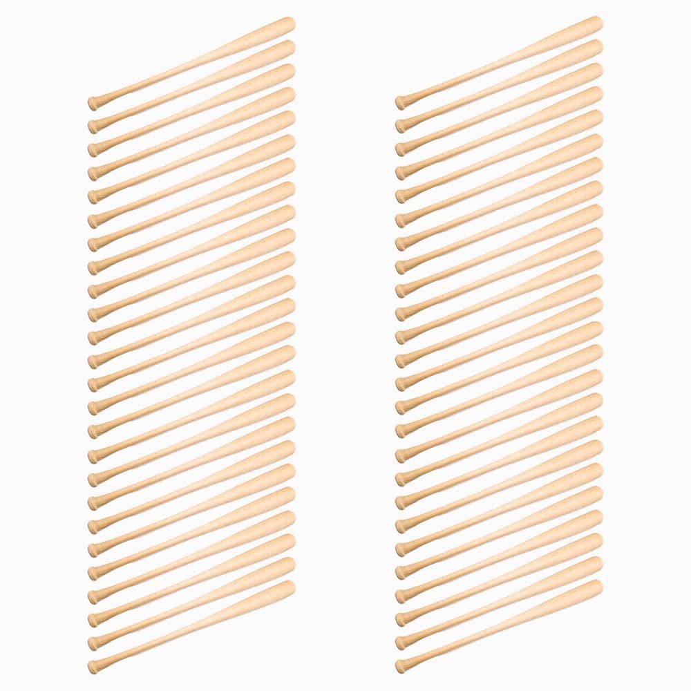 50-Pack of Craft Quality Wooden Blem Baseball Bat (32")