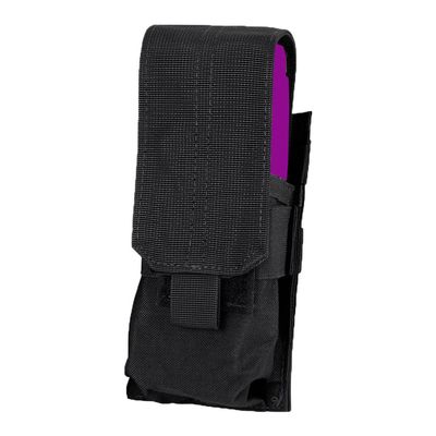 Black Tactical MOLLE PALS Single Mag Pouch Modular Closed Top