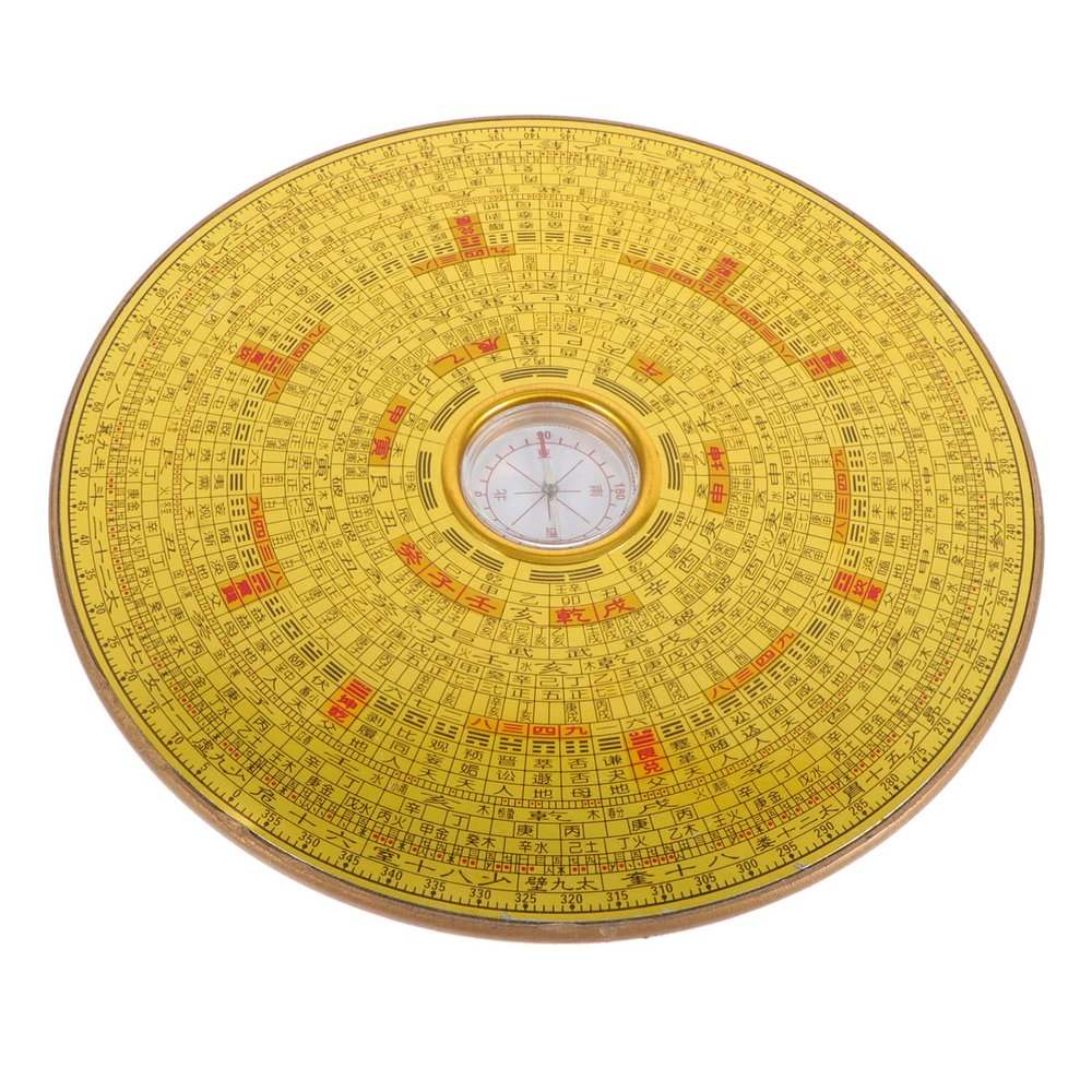 Desktop Mirror Chic Supplies Chinese Survival Bagua Craft Ornament Outdoor Alloy Unique Traditional Shui Shape Multi-uses Metal Adornment Round Ancient Camping Retro Feng Compass