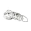 10Pack Spacer Washers Gaskets Aluminum Chainring Bolt Screws Gasket Chainring Fixing Part 1mm Thick Bicycle Crankset Gasket for Bike Bicycle view 1