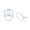 10Pack Spacer Washers Gaskets Aluminum Chainring Bolt Screws Gasket Chainring Fixing Part 1mm Thick Bicycle Crankset Gasket for Bike Bicycle view 2