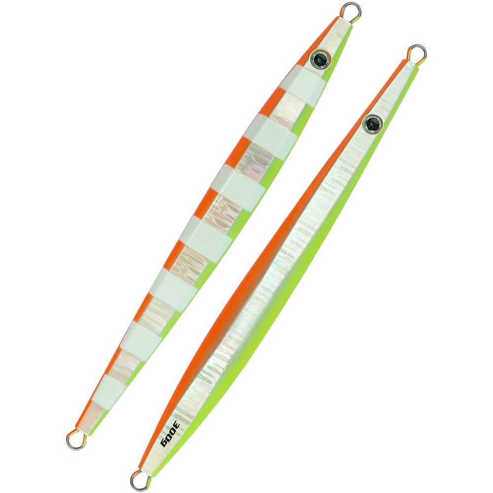 kkekos Fishing Jig Saltwater Jig Fast Jigging Heavy Jig Speed Jigging Lures Vertical Jigging Artificial Lures (Green,300g 11Oz)