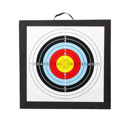 Archery Target High Density EVA Foam Shooting Practice Board Recurve Cross Bow Outdoor Sport Hunting Accessories 50x50x6cm - (Color: Target)
