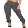 DvaeMalligo Grey Cargo Pants Womens Joggers Hiking Pants Slim Outdoor Tapered Sweatpants Active Works Pants with Multi Pockets view 1