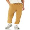 Amazon Essentials Men's Regular-Fit Recycled Polyester Microfleece Closed-Bottom Pants (Previously Amazon Aware), Camel, X-Small view 1