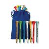 25 Personalized Golf Tees in A Pouch - The Perfect Golf Gift (50 Tees, Blue Pouch, Assorted Tees) view 1