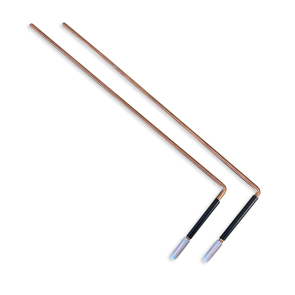 Copper DOWSING Diving RODS with Handles and Instructions for use | Spiritual Rods | Ghost Hunting Rods | Water Hunting Rods | Use for Finding Water Minerals Oil Geopathic Stress Lines Lost Objects