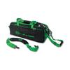 Vise Clear Top 3 Ball Roller Bowling Bag - Black/Green view 1