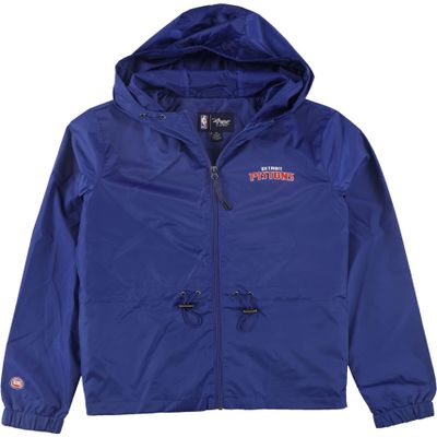 G-III Sports Womens Detroit Pistons Jacket, Blue, Medium