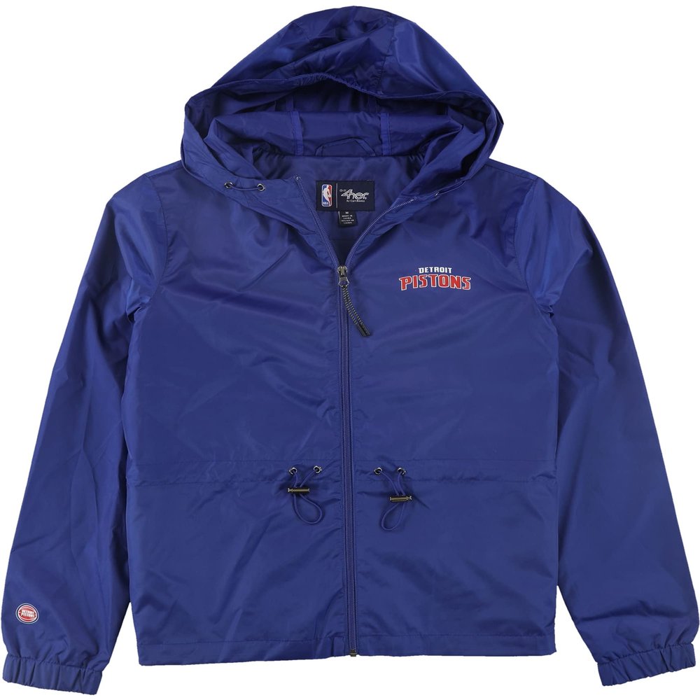 G-III Sports Womens Detroit Pistons Jacket, Blue, Medium