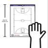 The Coacher Premium Dry Erase Magnetic Basketball Coaching Coach Board - Made in The USA (12 Ceramic Player Magnets) view 4