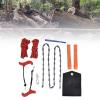 53inch Length High achieve Tree Limb Hand Rope Saw , Hand Rope Chain Saw , Both Sides Teeth Blades Folding Pocket Chainsaw for Tree Limb , Outdoor Camping , Tree Pruning , Hand Rope Chain Saw , 53inch Lengt view 1