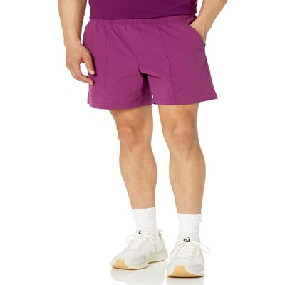 Amazon Aware Men's Relaxed-Fit Stretch Nylon Pull-On Short, Dark Purple, XX-Large