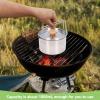 Foldable Camping Pot, Portable Stainless Steel Camping Pot with Lid Outdoor Cooking Pot with Spout Cookware for Camping Hiking Picnic Travel 1000ml view 2