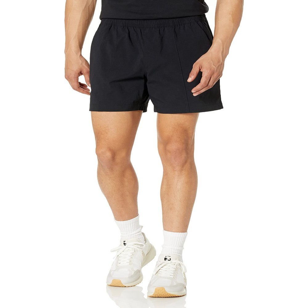 Amazon Aware Men's Relaxed-Fit Stretch Nylon Pull-On Short, Black, X-Large