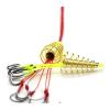 GRFIT Fishing Hooks 4 Set/Box Explosion 6 Hook Beads Fishing Hook Fishing Lure Bait Trap Feeder Cage Sharp Fishing Hook with Stainless Steel Springs Fishing Accessories (Color : White, Size : 7#) view 1