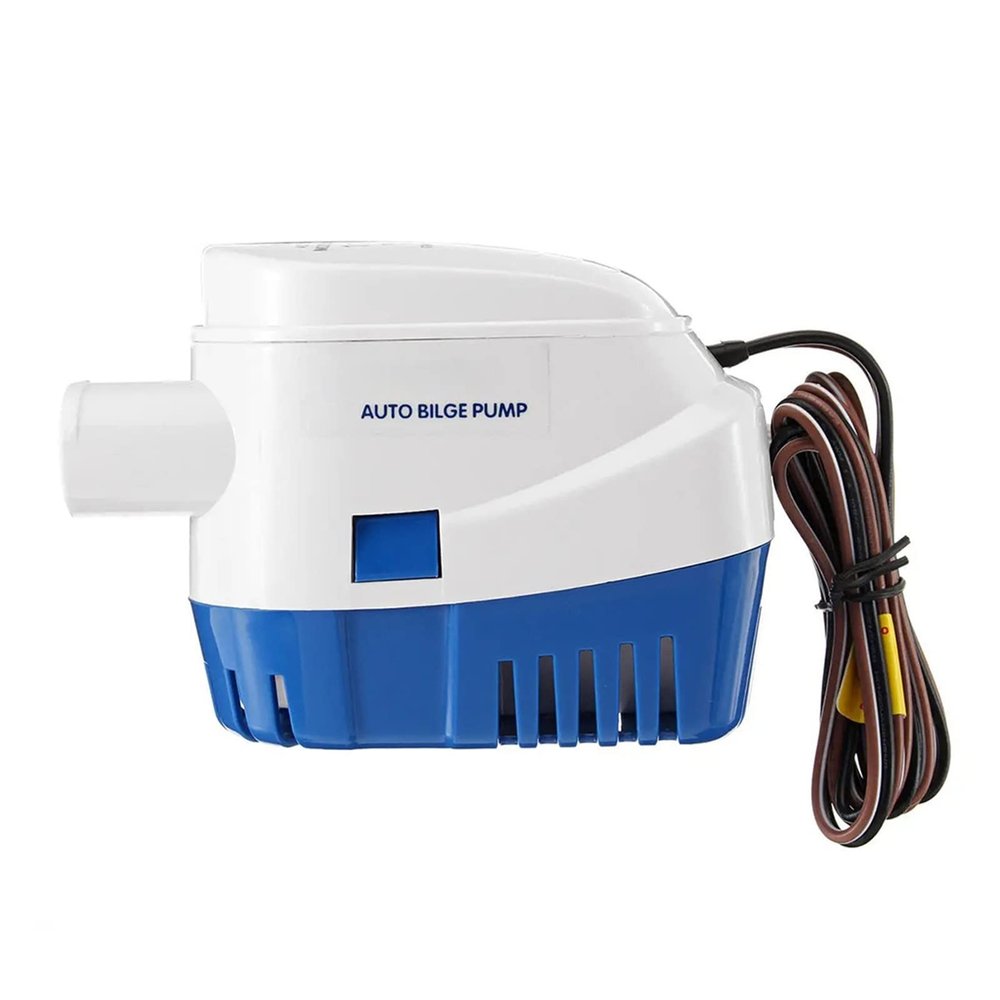 wrtgerht Mini Power Small Pump 12V 1100GPH Automatic Boat Bilge Pump Electric Marine Pump Boat Water Exhaust Pump Submersible Bilge Sump with Float Switch
