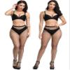 E-Laurels Womens High Waist Patterned Fishnet Tights Suspenders Pantyhose Thigh High Stockings Black, Black Fishnet Tights 2 PCS M+L, One Size view 3