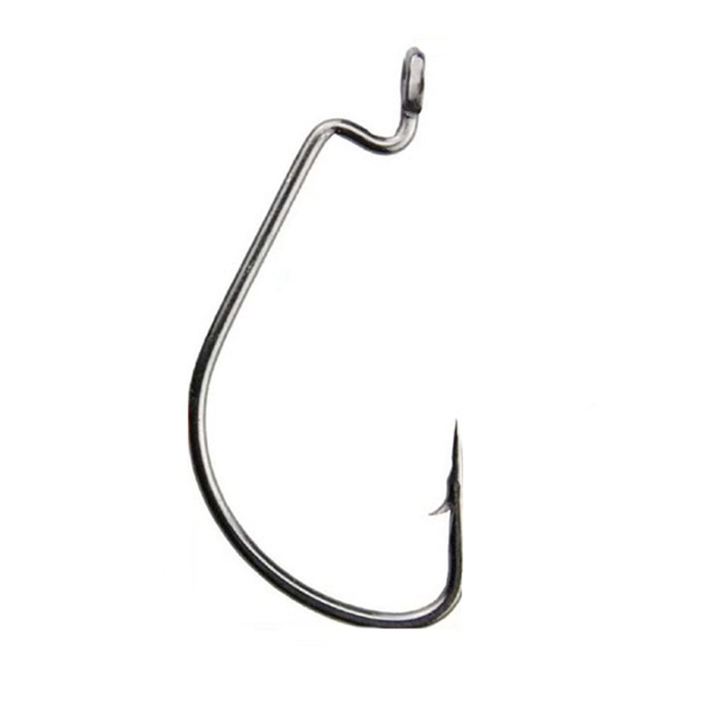 TOMYEUS Fishing Hooks 20 pcs Wide Gap Fishing Hooks Jig Crank Big Bass Hook Black High Carbon Steel Crank Barbed Hook for Soft Fishing Lure Fishing Accessories (Color : 8873 10l0)