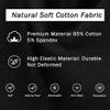 Boys Cotton Boxer Briefs Underwear Mesh Performance Sport Boxer Briefs for Big Boy with Fly 5 Pack Black 18-20 view 3
