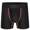Boys Cotton Boxer Briefs Underwear Mesh Performance Sport Boxer Briefs for Big Boy with Fly 5 Pack Black 18-20 view 4