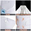 COOLOMG Youth Padded Compression Shirt Football Rugby Rib Chest Protector White M view 3