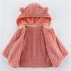 All Weather Jackets for Kids Toddler Kids Girls Boys Full Zip Up Fleece Hooded Jacket Coat Bear (1-Pink, 18-24 Months) view 4