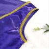 YONGHS Boys Golden Suit Vest Arabian Prince Pretend Dress Up Waistcoat for Fancy Party Halloween Purple 8 Years view 4