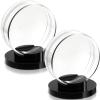 Taiyin Clear Shell Black Base Puck Holder Acrylic Hockey Puck Display Case Hockey Display Stand(2 Pieces) view 1