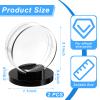 Taiyin Clear Shell Black Base Puck Holder Acrylic Hockey Puck Display Case Hockey Display Stand(2 Pieces) view 2