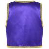 YONGHS Boys Golden Suit Vest Arabian Prince Pretend Dress Up Waistcoat for Fancy Party Halloween Purple 6 Years view 2