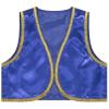YONGHS Boys Golden Suit Vest Arabian Prince Pretend Dress Up Waistcoat for Fancy Party Halloween Blue 6 Years view 3