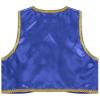 YONGHS Boys Golden Suit Vest Arabian Prince Pretend Dress Up Waistcoat for Fancy Party Halloween Blue 16 Years view 4