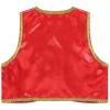 YONGHS Boys Golden Suit Vest Arabian Prince Pretend Dress Up Waistcoat for Fancy Party Halloween Red 16 Years view 4