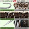 OK5STAR 12 Inch J Hook Rebar Stakes 55 Pack, Heavy Duty Galvanized Steel Tent Stakes, Anti-Rust Ground Anchors Chain Link Fence Stakes for Yard Decorations, Infltables, Canopy, Tarp, Garden view 3