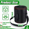 Dunzy Waterproof Hockey Puck Bag Equipment Carrying Bag for Hockey Pucks and Balls Large Capacity bag Carrier for Holding up to 50, Black(1 Pcs) view 2