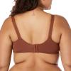 Amazon Essentials Deep Plunge Bras for Women, Lightly Lined, Pack of 2, Burgundy/Chocolate, Size 46C view 3
