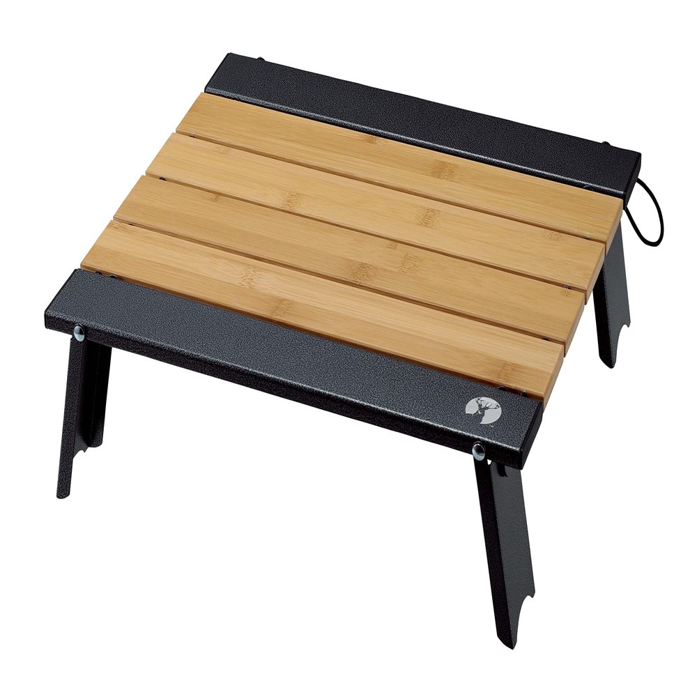 Captain Stag UC-585 Roll Table, Bamboo Unit Roll Table, Storage Bag Included