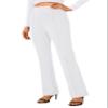Urban CoCo Stretchy Work Pants Bootcut Yoga Pants Petite Slacks for Office Casual Casua (White, L) view 1