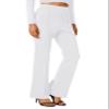 Urban CoCo Stretchy Work Pants Bootcut Yoga Pants Petite Slacks for Office Casual Casua (White, L) view 3