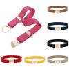 WEISHA Children Stretch Belts Girls Multicolor Punch-free Waistband Adjustable Elastic Waist Belts with Heart Shape Buckle for Uniform Dress(white) view 3