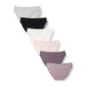 Amazon Essentials Women's Cotton Bikini Brief Underwear (Available in Plus Size), Pack of 6, Multicolor/Neutral Shades, X-Large view 1