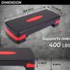 Spancare MultiLevel Adjustable Aerobic Stepper/High Adjustment Fitness Stepper for Cardio view 2