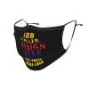 Custom Face Mask in Bulk Personalized 1-100 PCS Masks Cute Fashion Breathable Reusable Face Cover for Unisex Black view 2