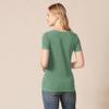 Amazon Essentials Women's Regular-Fit Short-Sleeve T-Shirt (Crewneck and V-Neck Options), Pack of 2, Sage Green/White, Small view 3