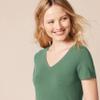 Amazon Essentials Women's Regular-Fit Short-Sleeve T-Shirt (Crewneck and V-Neck Options), Pack of 2, Sage Green/White, Small view 4