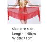 JEShifangjiusu Women Belly Dance Hip Scarf Tassels Sequins Wrap Skirt Music Festival Clothing Scarf Party Rave Outfit Fringe Skirts (Medium,White) view 4