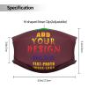 Custom Kids Face Mask Scarf Adjustable Balaclavas Customized Logo/Image/Text Mask Face Covers for Sport Outdoor Maroon view 3